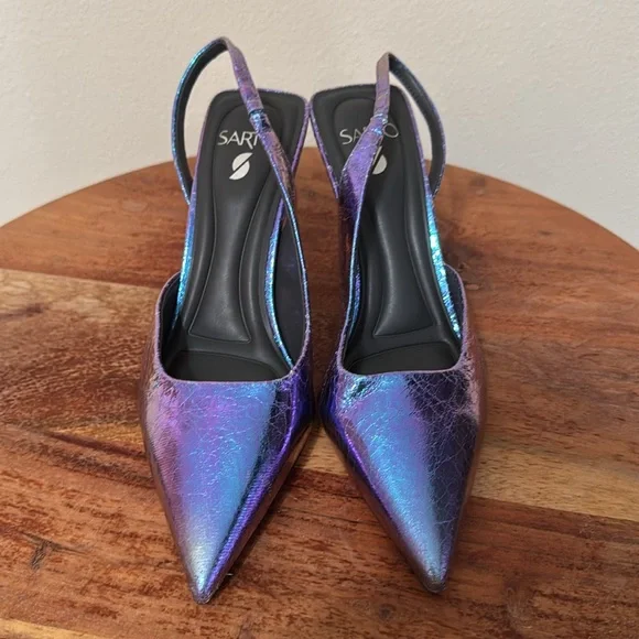 SARTO BY FRANCO SARTO Arina Half D'orsay Slingback Pump In chameleon - Picture 3 of 7